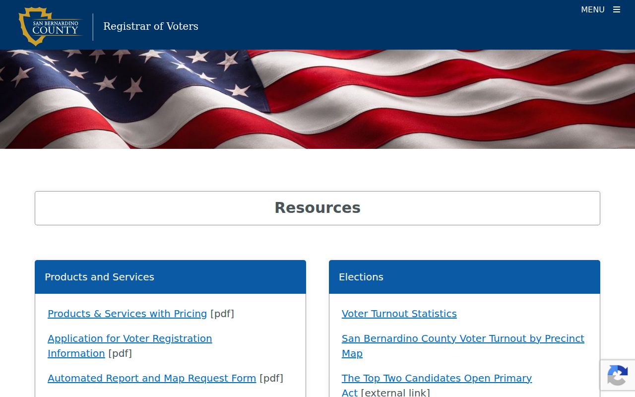 Yucaipa voter records county request resources